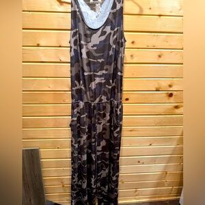 Zenana Outfitters Camouflage Jumpsuit
